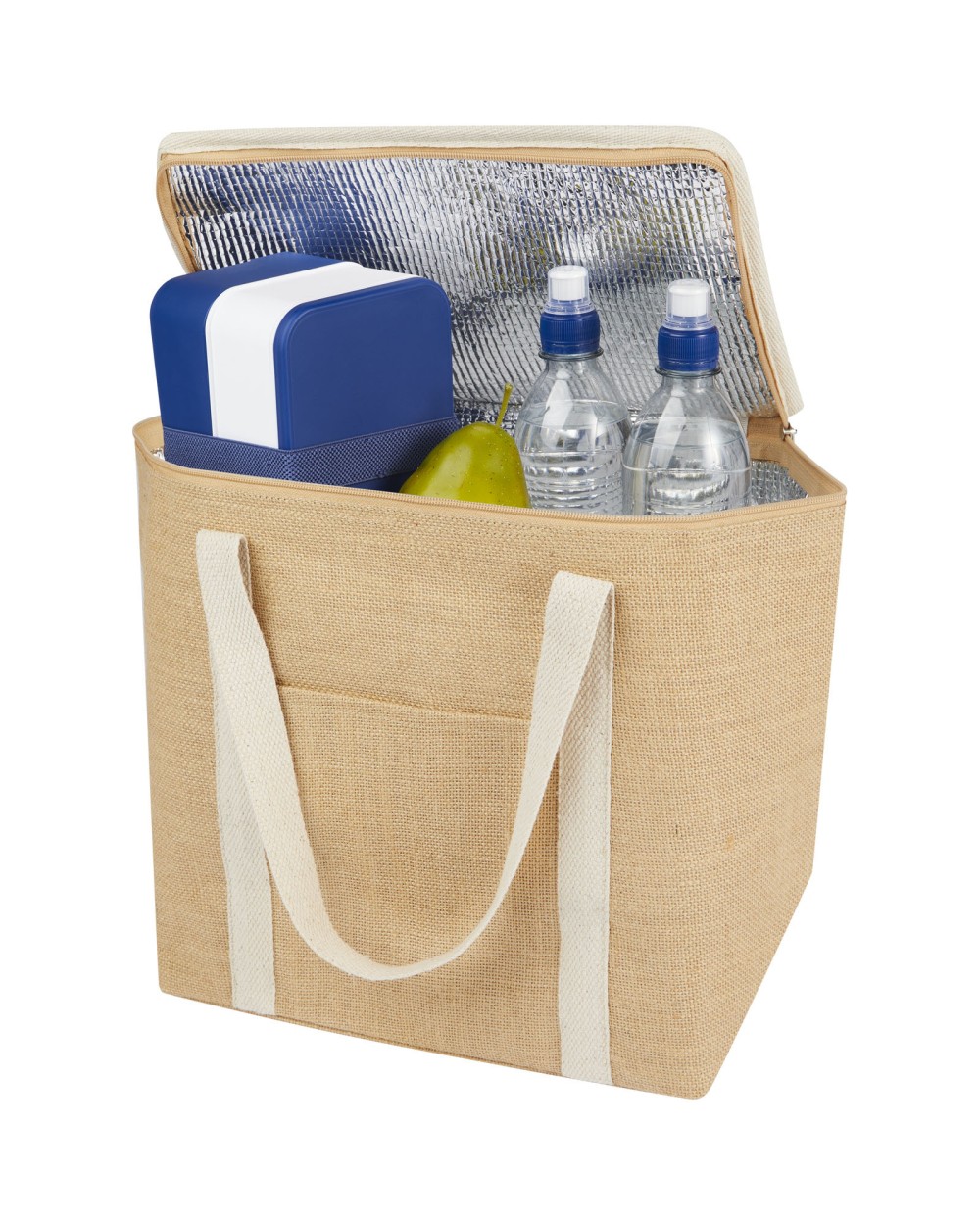 Tassen & Zakken 4DO Juta juten koeltas 300 g/m², 19 l voor bedrukking &amp; borduring