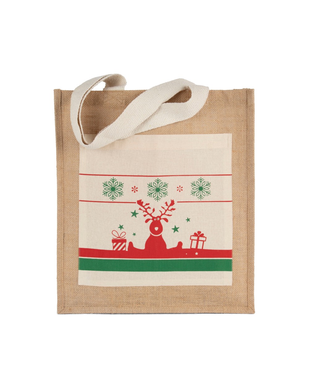 Tassen & Zakken KIMOOD Shopper met kerstmotieven voor bedrukking &amp; borduring