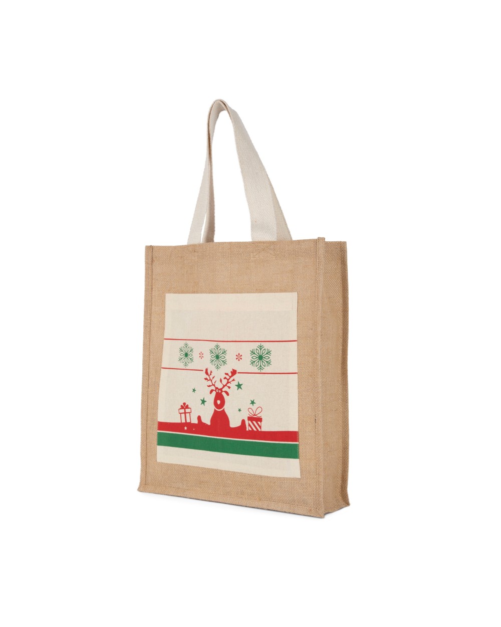 Tassen & Zakken KIMOOD Shopper met kerstmotieven voor bedrukking &amp; borduring