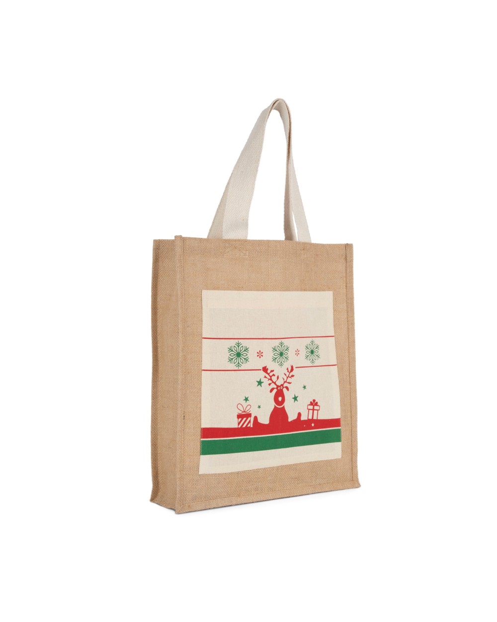 Tassen & Zakken KIMOOD Shopper met kerstmotieven voor bedrukking &amp; borduring