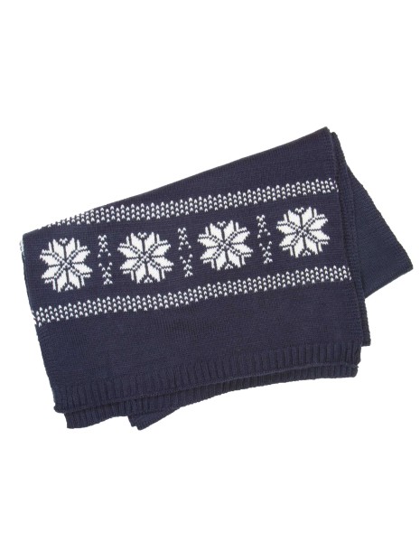 K-UP Echarpe de Noël tricotée motif étoiles  personnalisable
