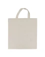 Tassen & Zakken 4DO Schoudertas katoen ecru OEKO-TEX® kort 220g/m² 38x42 cm voor bedrukking &amp; borduring