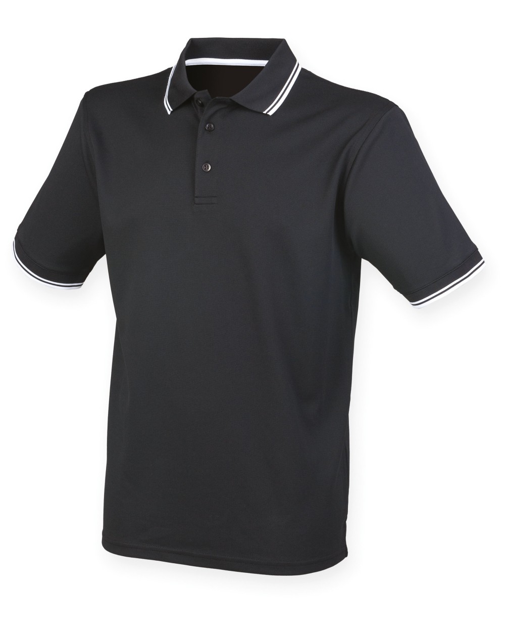 HENBURY Coolplus®  Kurzarm Poloshirt mit Schrägkragen Poloshirts personalisierbar