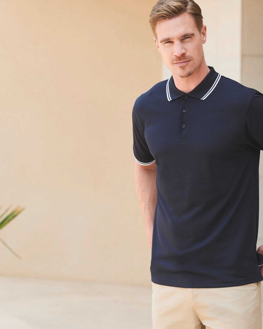 Polo's HENBURY Men's Coolplus® Tipped Polo Shirt voor bedrukking &amp; borduring