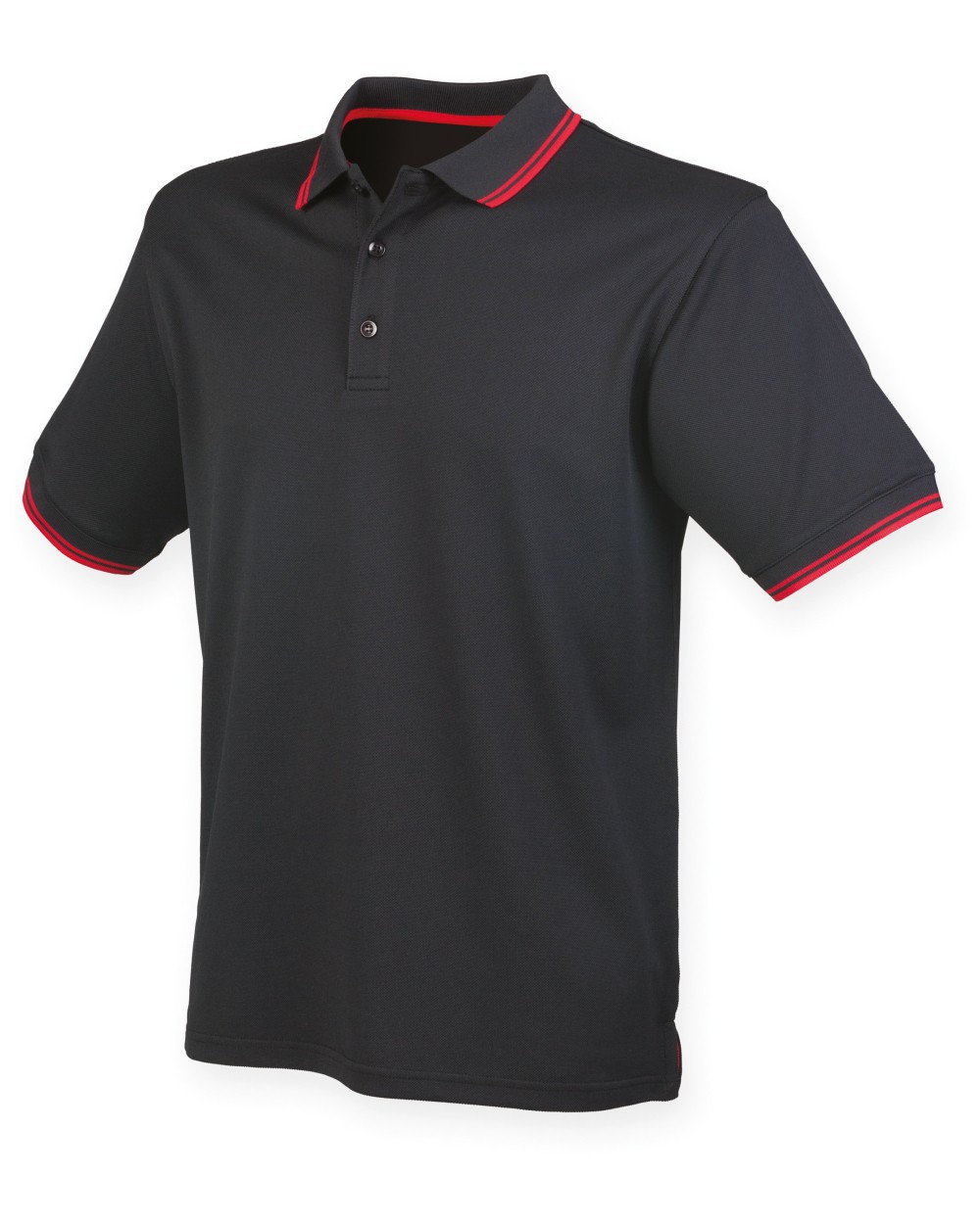 HENBURY Coolplus®  Kurzarm Poloshirt mit Schrägkragen Poloshirts personalisierbar