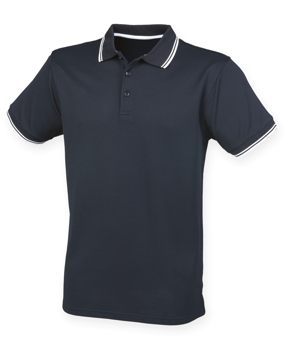 Polo's HENBURY Men's Coolplus® Tipped Polo Shirt voor bedrukking &amp; borduring
