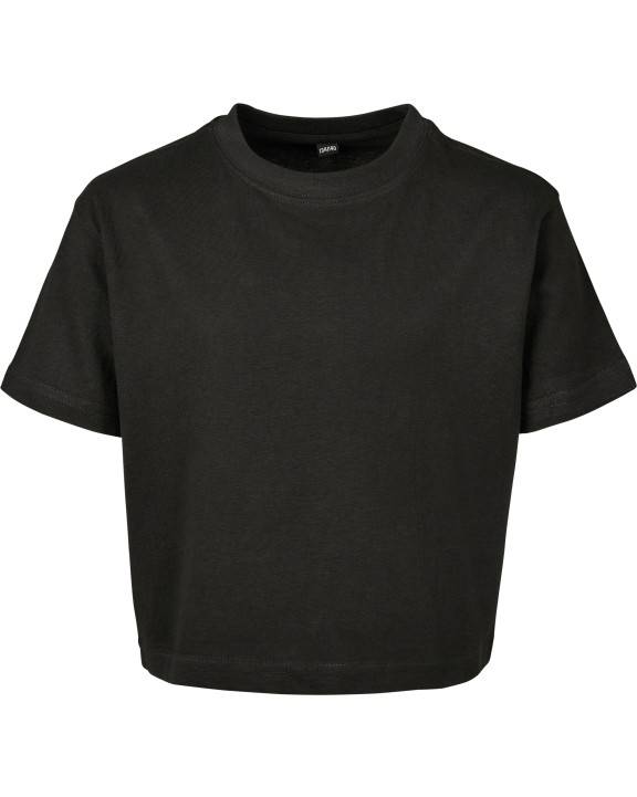 T-Shirts personnalisable BUILD YOUR BRAND Girls Cropped Jersey Tee