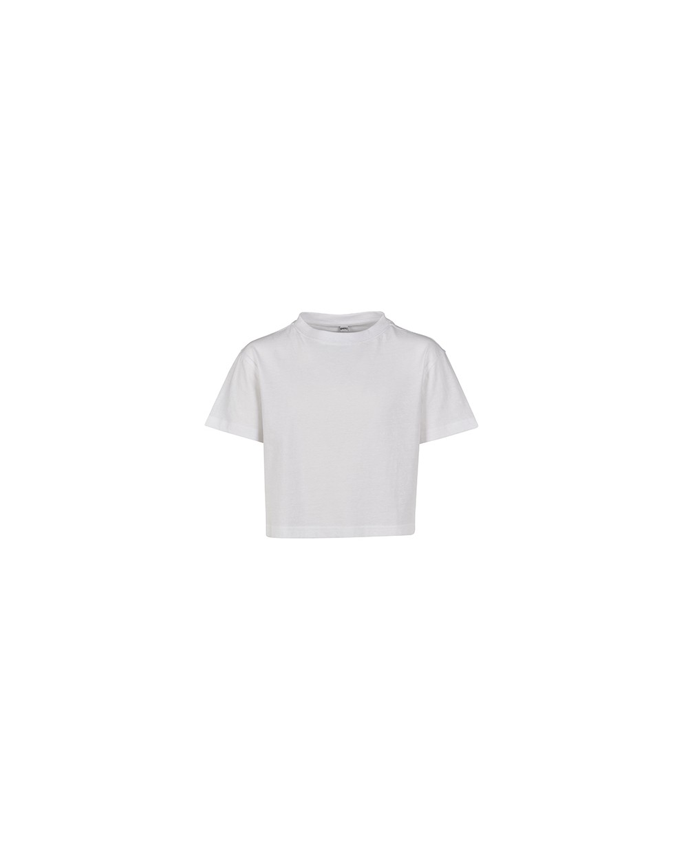 BUILD YOUR BRAND Girls Cropped Jersey Tee T-Shirts personalisierbar
