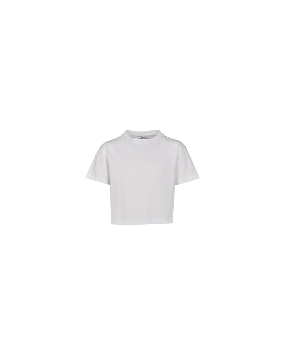 BUILD YOUR BRAND Girls Cropped Jersey Tee T-Shirts personalisierbar