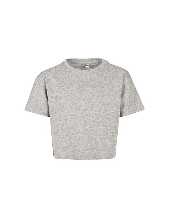 T-Shirts personnalisable BUILD YOUR BRAND Girls Cropped Jersey Tee