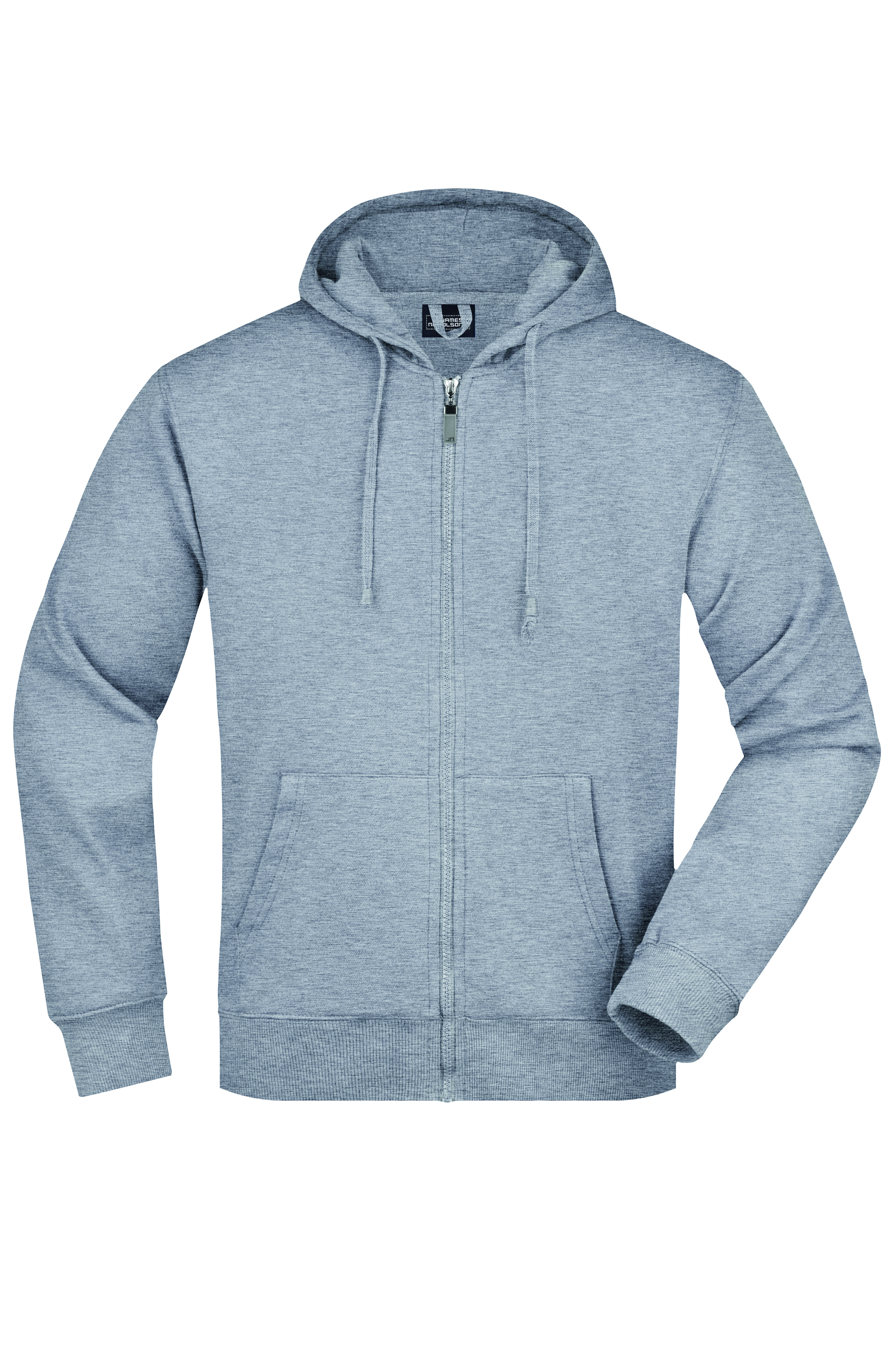 Sweaters & hoodies JAMES & NICHOLSON Men's Hooded Jacket voor bedrukking &amp; borduring
