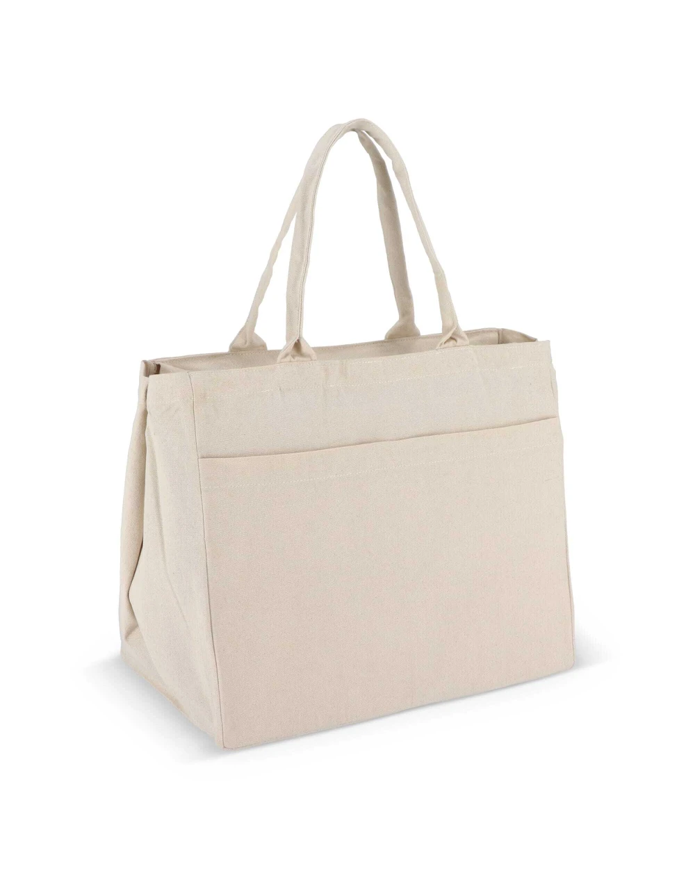 4DO Baumwoll-Tragetasche mit Reißverschluss OEKO-TEX® 39 x 24 x 34cm 320g/m² Tote Bags personalisierbar