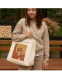 4DO Baumwoll-Tragetasche mit Reißverschluss OEKO-TEX® 39 x 24 x 34cm 320g/m² Tote Bags personalisierbar