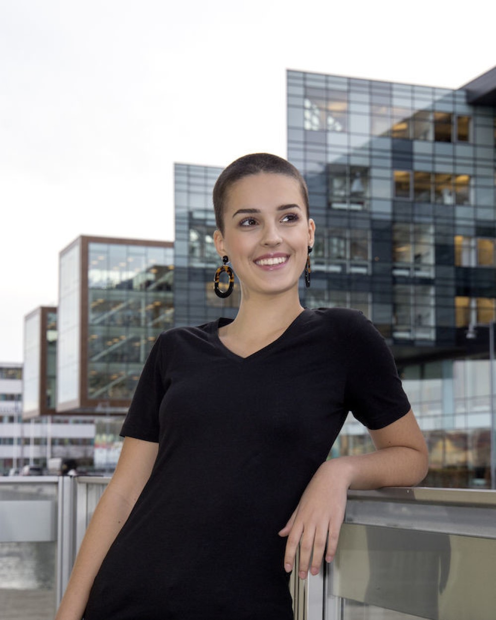 T-shirts COTTOVER STRETCH V-NECK LADY - GOTS GECERTIFICEERD voor bedrukking &amp; borduring