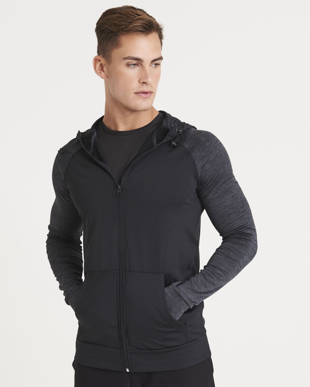 Sweaters & hoodies AWDIS MEN'S COOL CONTRAST ZOODIE voor bedrukking &amp; borduring