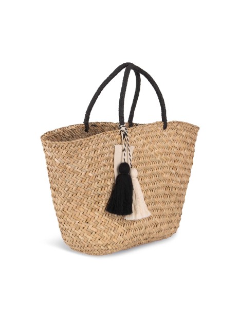 KIMOOD Panier shopping en paille  personnalisable