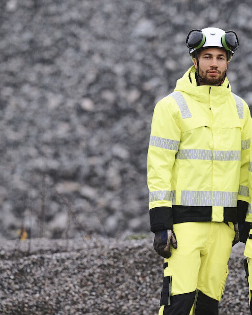 Jassen JOBMAN 1235 Winter Jacket Hi-Vis voor bedrukking &amp; borduring