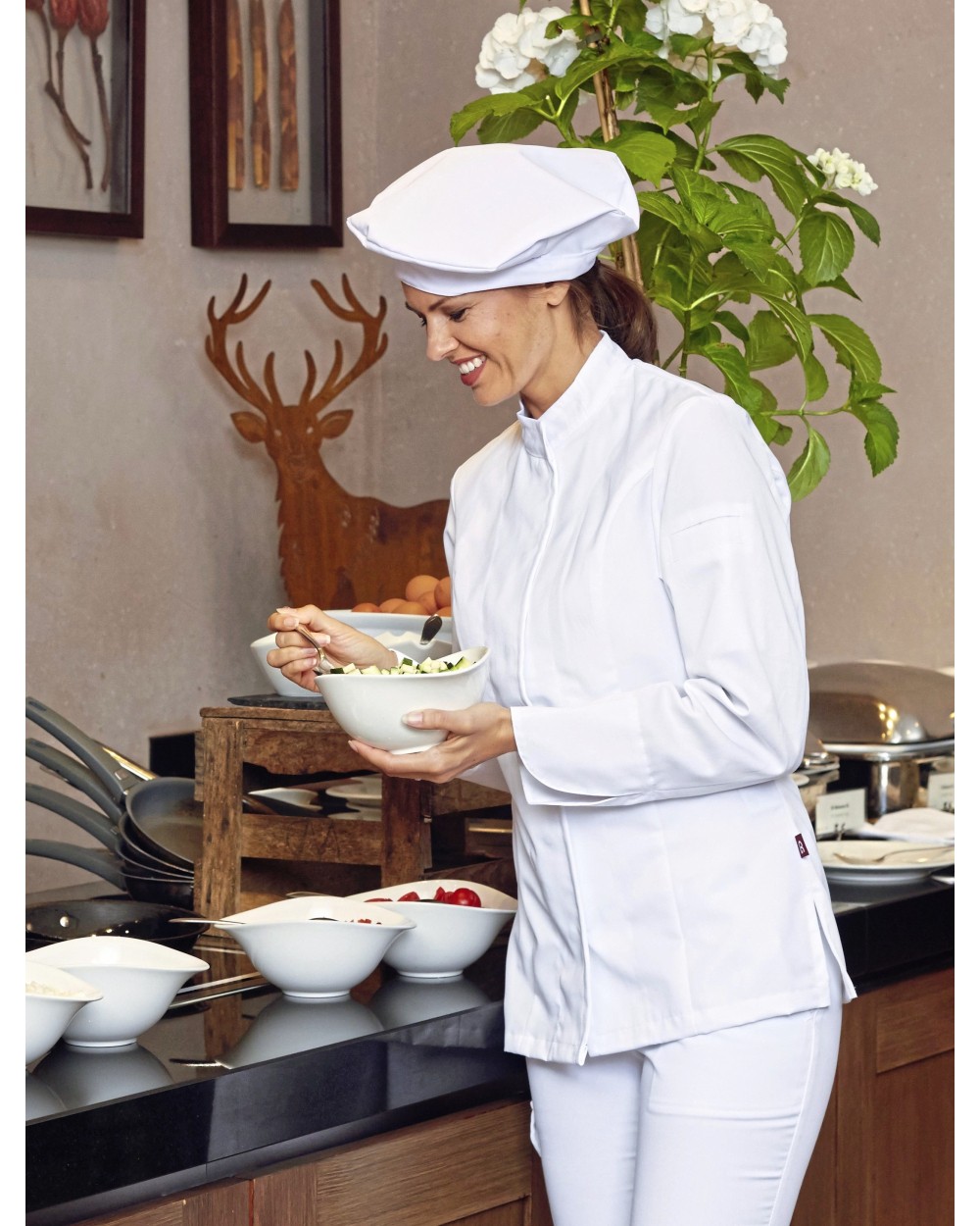 Benodigdheden C.G. WORKWEAR Chef´s Hat Fano Classic voor bedrukking &amp; borduring