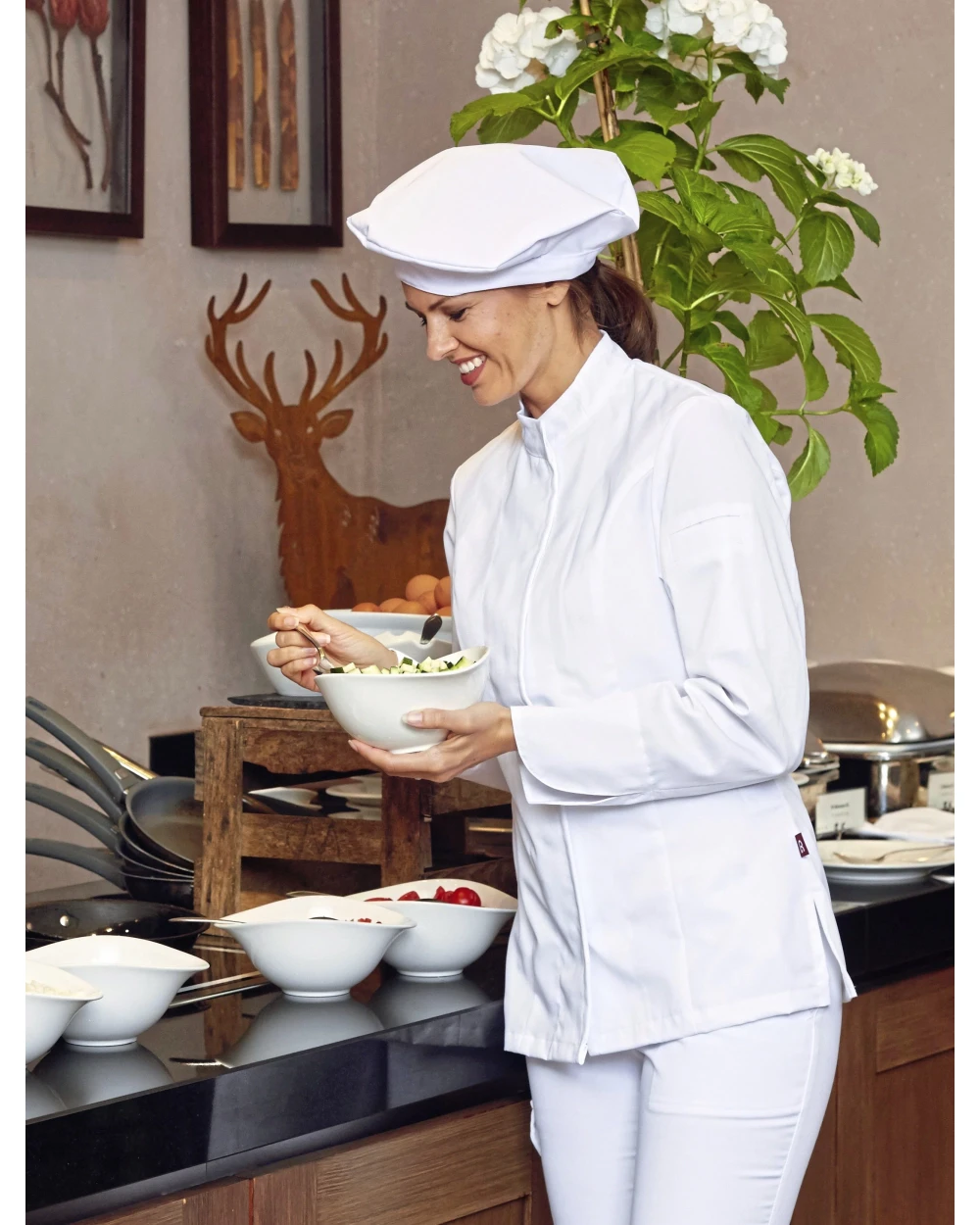 Benodigdheden C.G. WORKWEAR Chef´s Hat Fano Classic voor bedrukking &amp; borduring