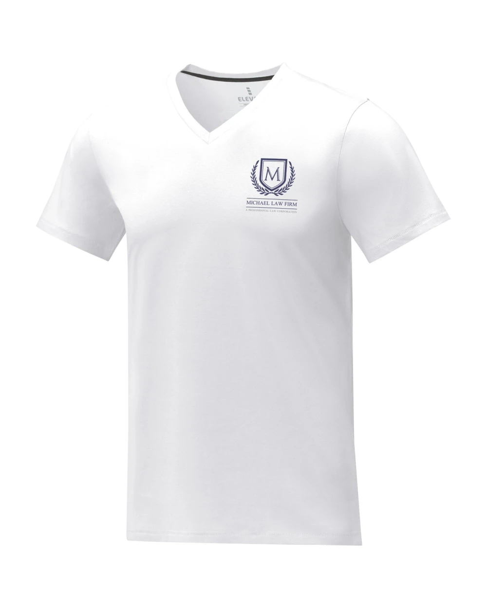 T-Shirts personnalisable ELEVATE T-shirt Somoto manches courtes col V homme 