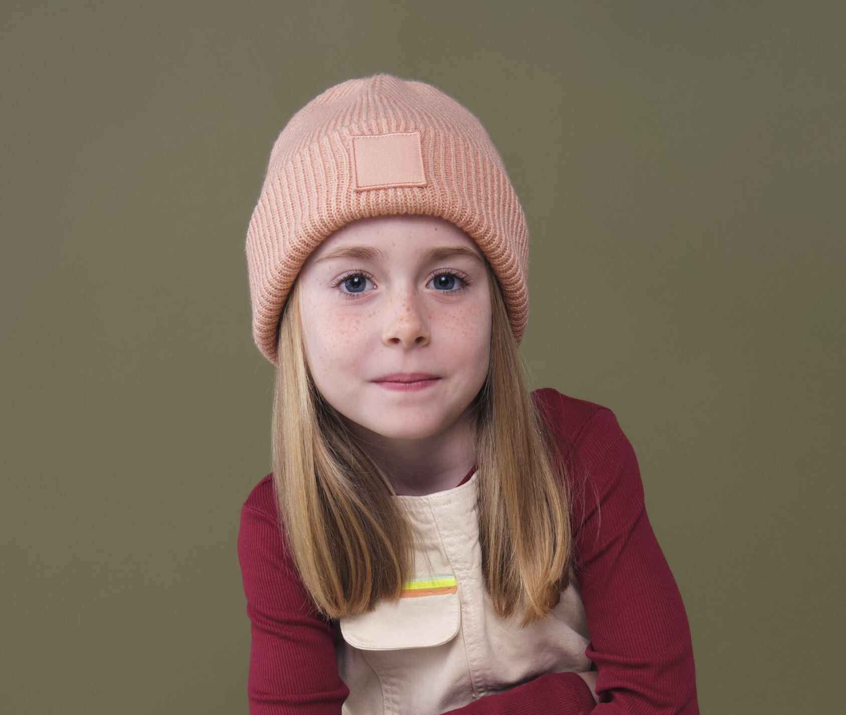 Bonnets personnalisable BEECHFIELD KIDS DEEP CUFFED TONAL PATCH BEANIE