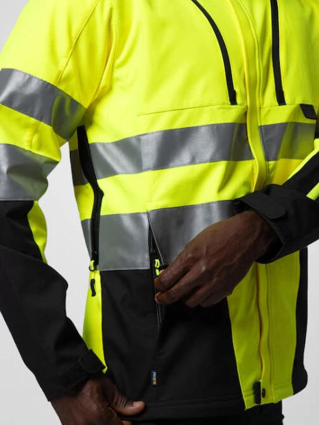 Softshells à personnaliser PROJOB 6420 PARKA SOFTSHELL - EN ISO 20471 CLASSE 3/2 