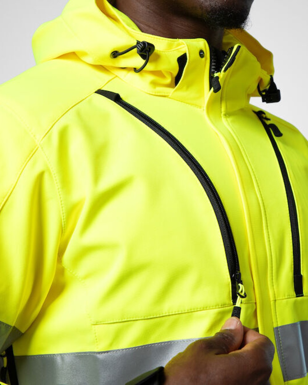 Softshells personnalisable PROJOB 6420 PARKA SOFTSHELL - EN ISO 20471 CLASSE 3/2