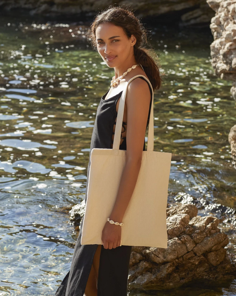 Tote bags WESTFORDMILL REVIVE RECYCLED TOTE voor bedrukking &amp; borduring