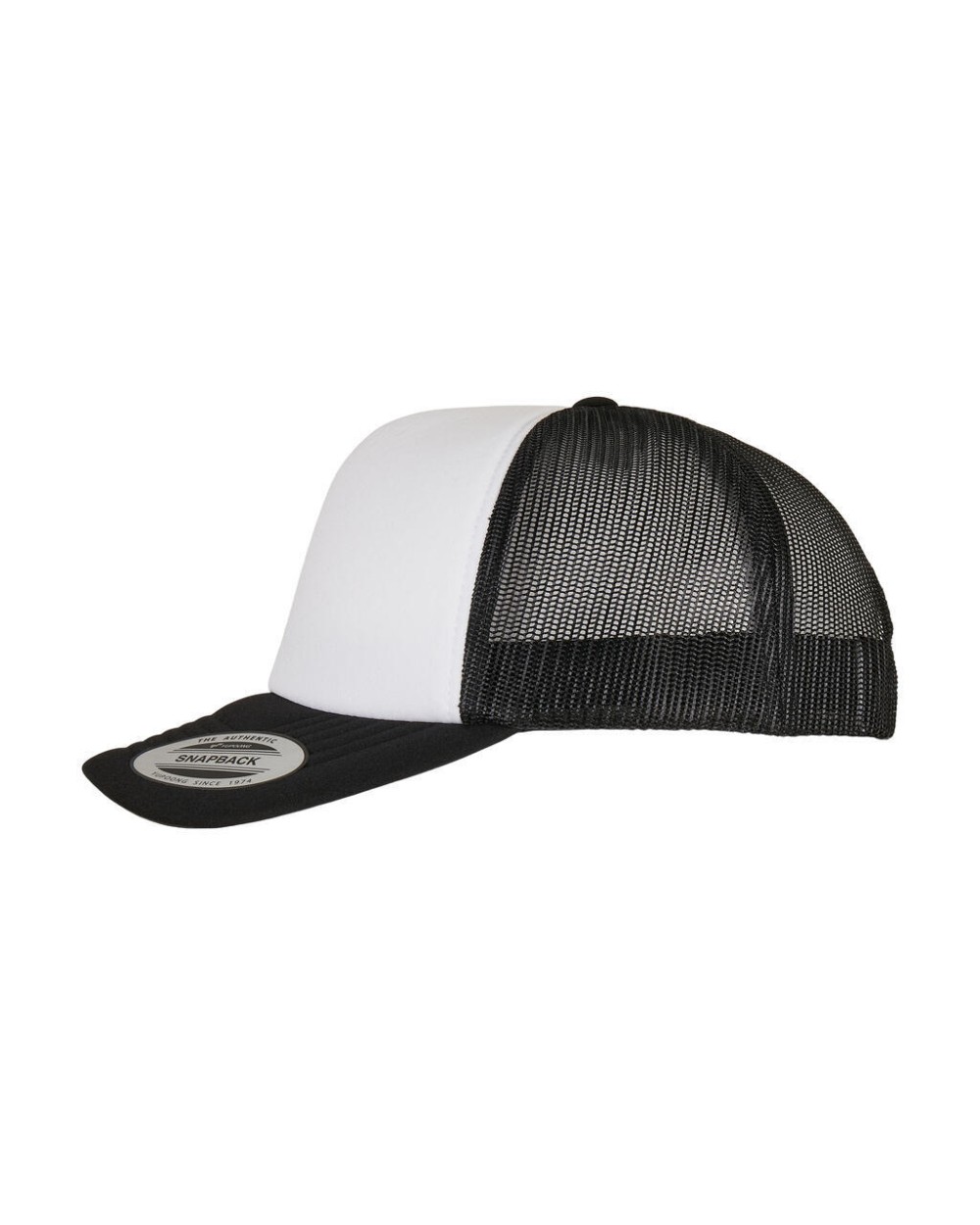 Petjes FLEXFIT Classic Curved Foam Trucker Cap – White Front voor bedrukking &amp; borduring