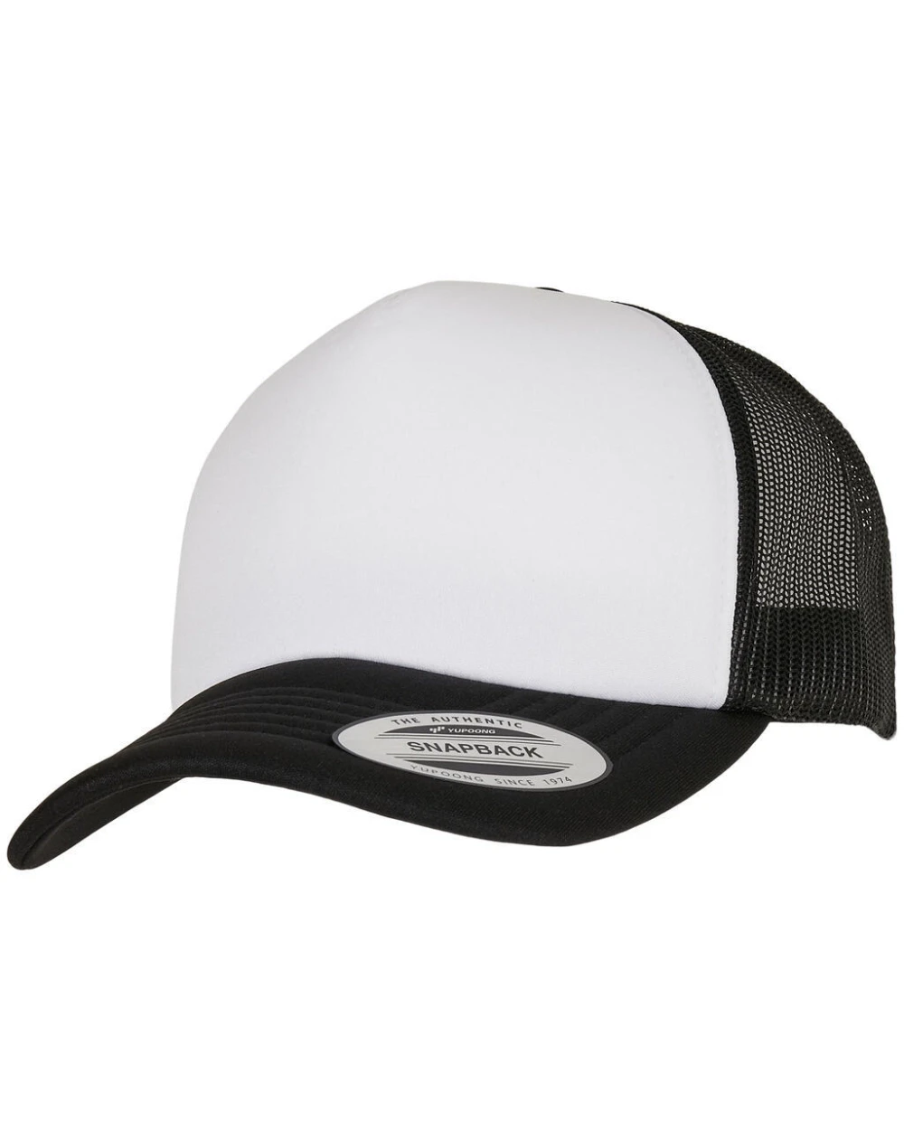 Petjes FLEXFIT Classic Curved Foam Trucker Cap – White Front voor bedrukking &amp; borduring