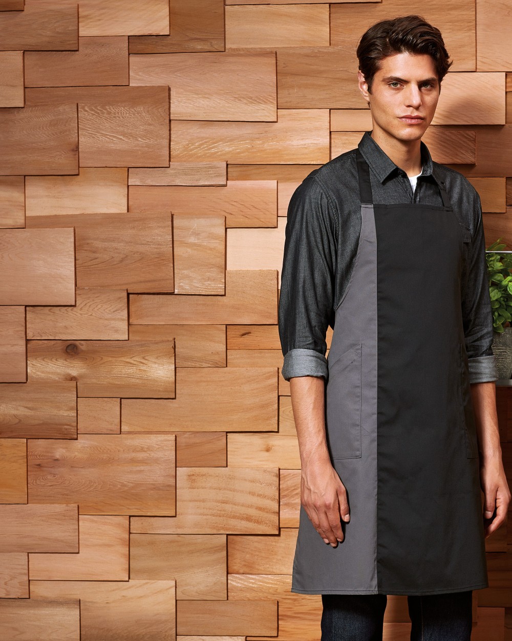 PREMIER Contrast Bib Apron Schürzen personalisierbar