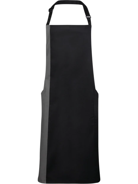 PREMIER Tablier à bavette bicolore /api/colors/a1f9207a-e233-4d3a-97f0-056a56617a96 personnalisable
