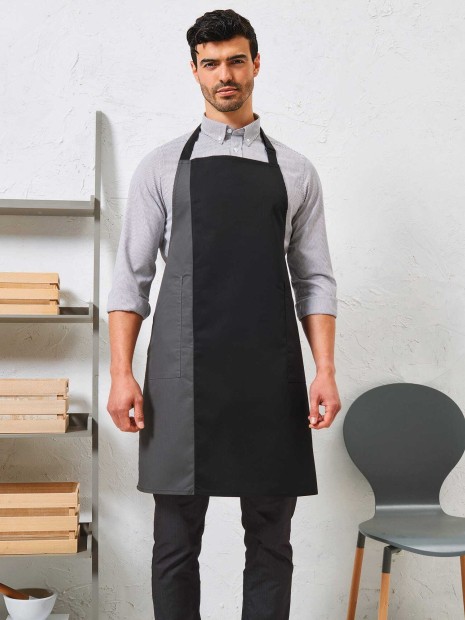 Tabliers à personnaliser PREMIER Tablier à bavette bicolore 