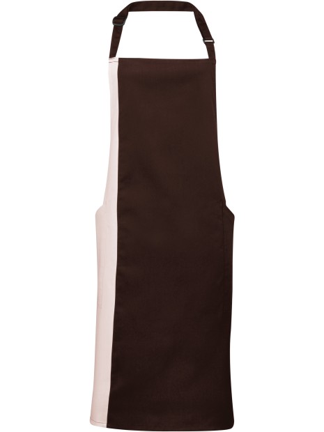 PREMIER Tablier à bavette bicolore /api/colors/a6188926-c938-4ade-b953-9536d10b4990 personnalisable