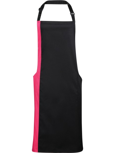 PREMIER Tablier à bavette bicolore /api/colors/e5ee3d1c-c104-42ca-85b3-78f2c40b7024 personnalisable