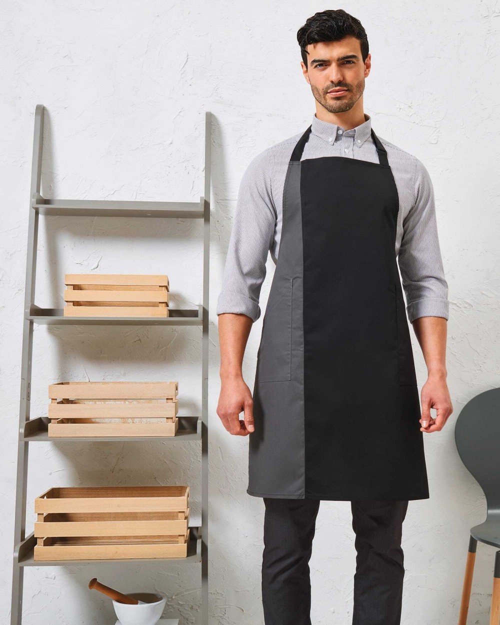 PREMIER Contrast Bib Apron Schürzen personalisierbar