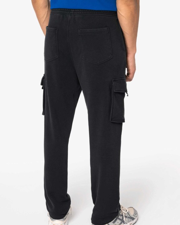 Broeken NATIVE SPIRIT Ecologische verwassen heren cargoshort in French Terry voor bedrukking &amp; borduring