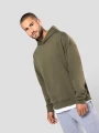 Sweat-shirts à personnaliser KARIBAN Sweatshirt à capuche molleton oversize unisexe 