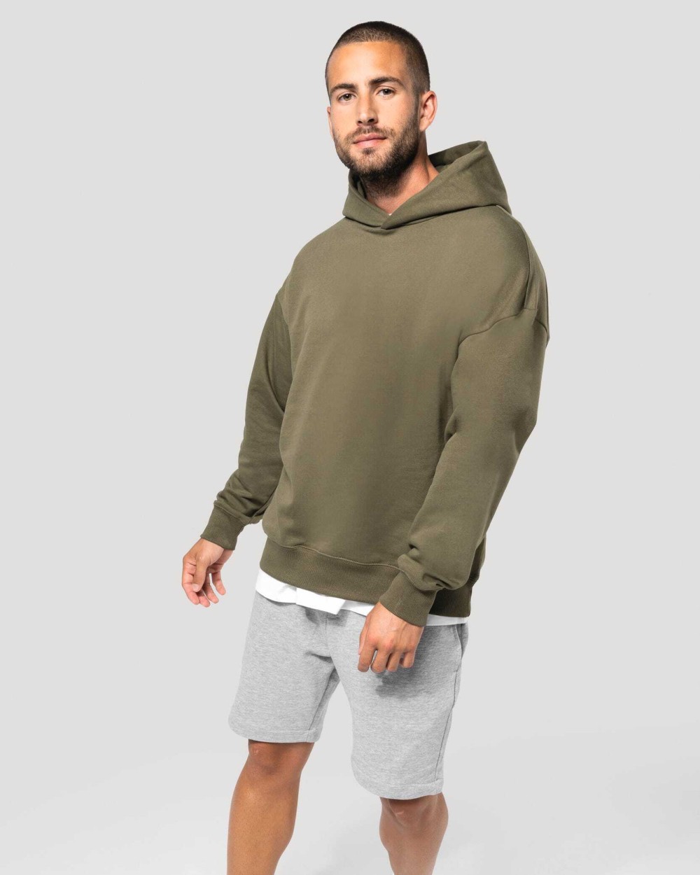 Sweaters & hoodies KARIBAN Oversized fleece sweater met capuchon voor bedrukking &amp; borduring