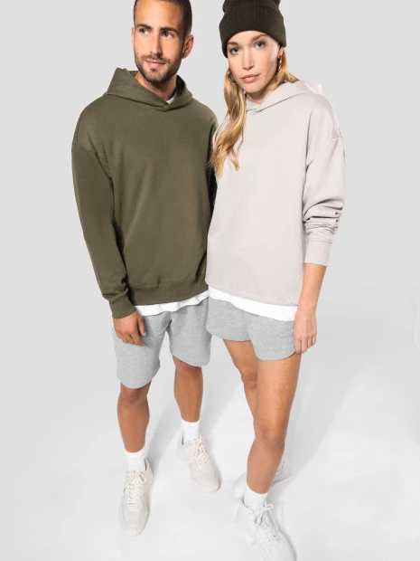 Sweat-shirts à personnaliser KARIBAN Sweatshirt à capuche molleton oversize unisexe 