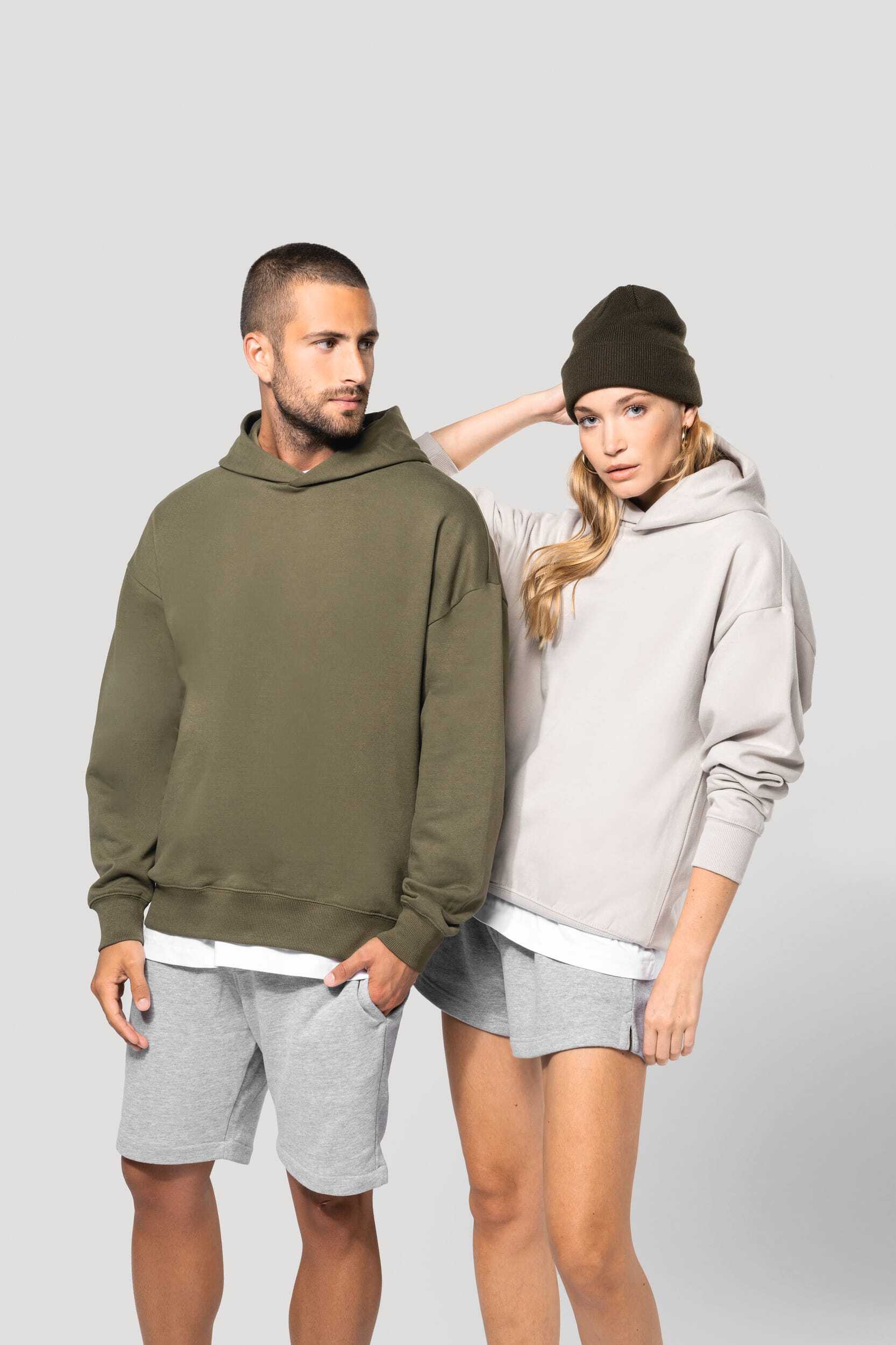 Sweat-shirts personnalisable KARIBAN Sweatshirt à capuche molleton oversize unisexe