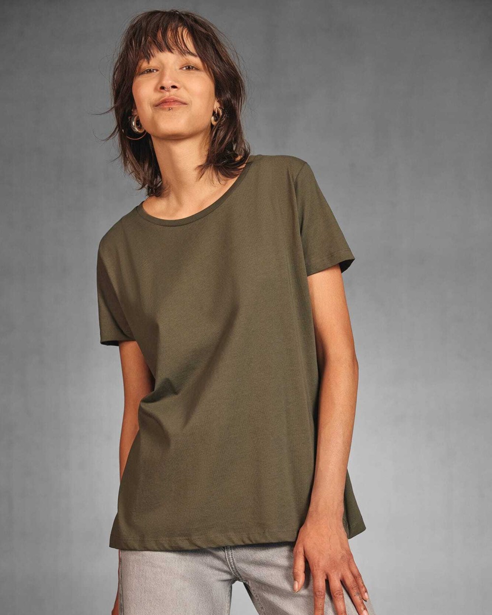 T-shirts B&C Inspire Plus Ladies' organic T-shirt voor bedrukking &amp; borduring