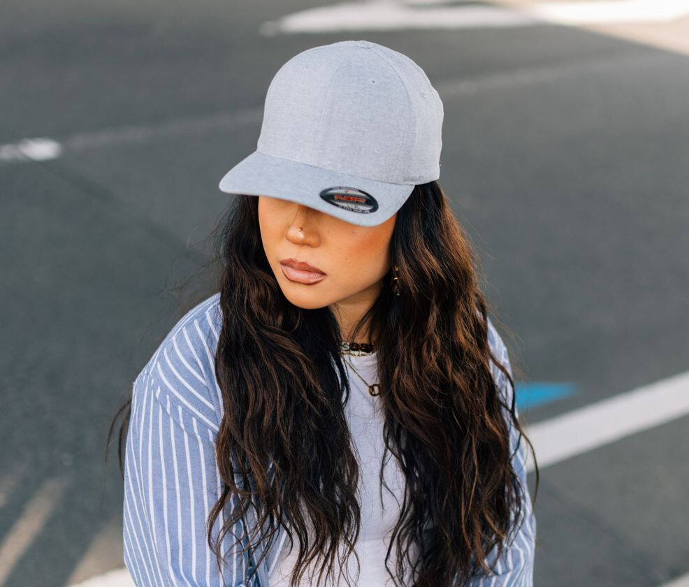 Petjes FLEXFIT FLEXFIT HEATHERLIGHT CAP voor bedrukking &amp; borduring