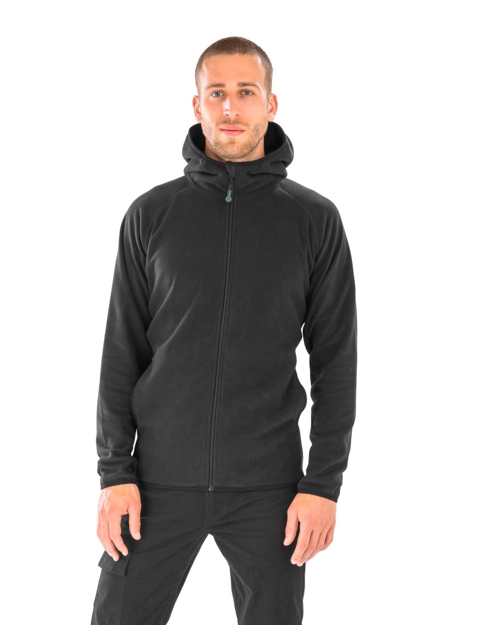 RESULT Kapuzenjacke aus recyceltem Mikrofleece Polar Fleeces personalisierbar