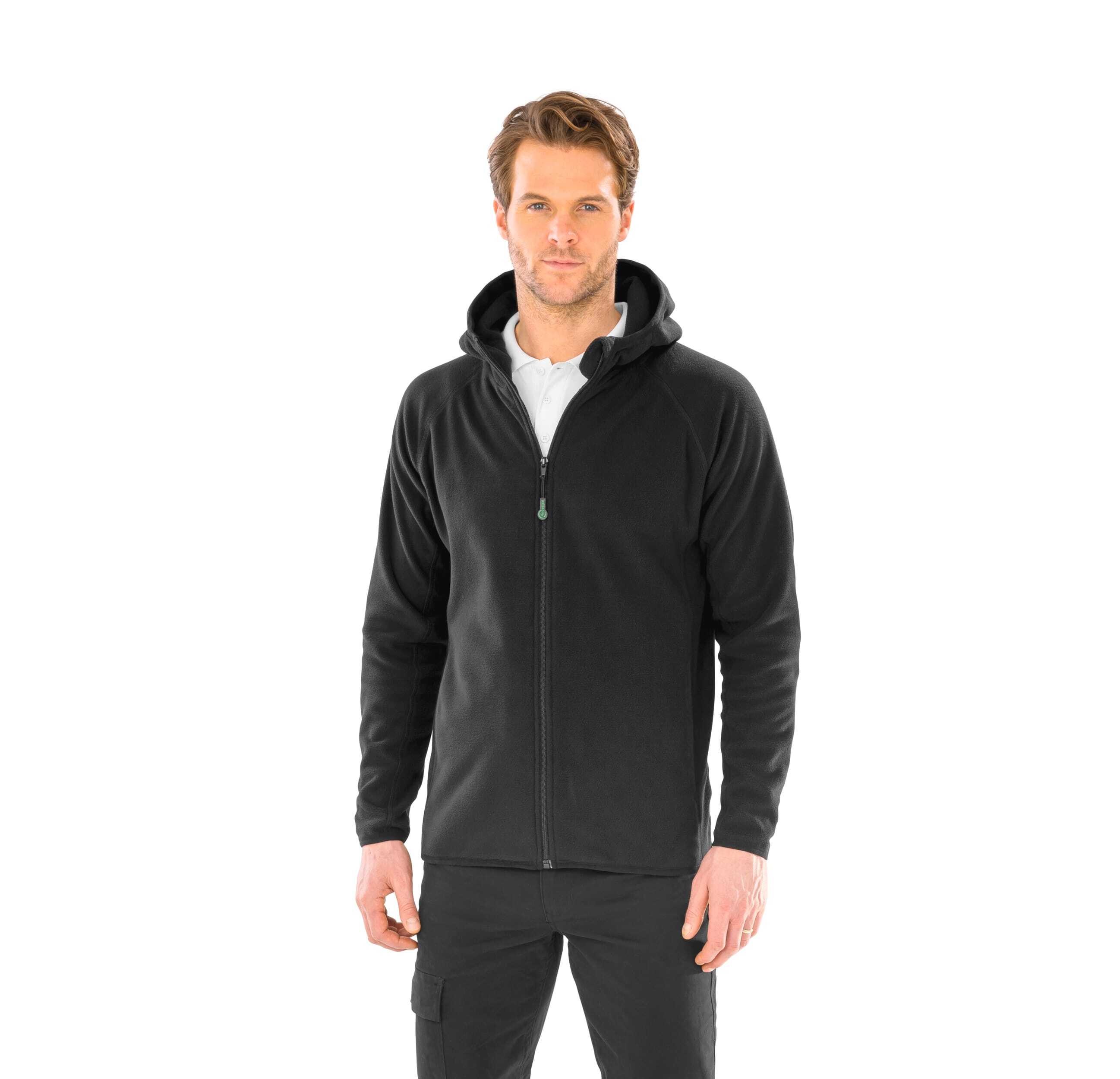 Laines polaires personnalisable RESULT Veste à capuche en micropolaire recyclée