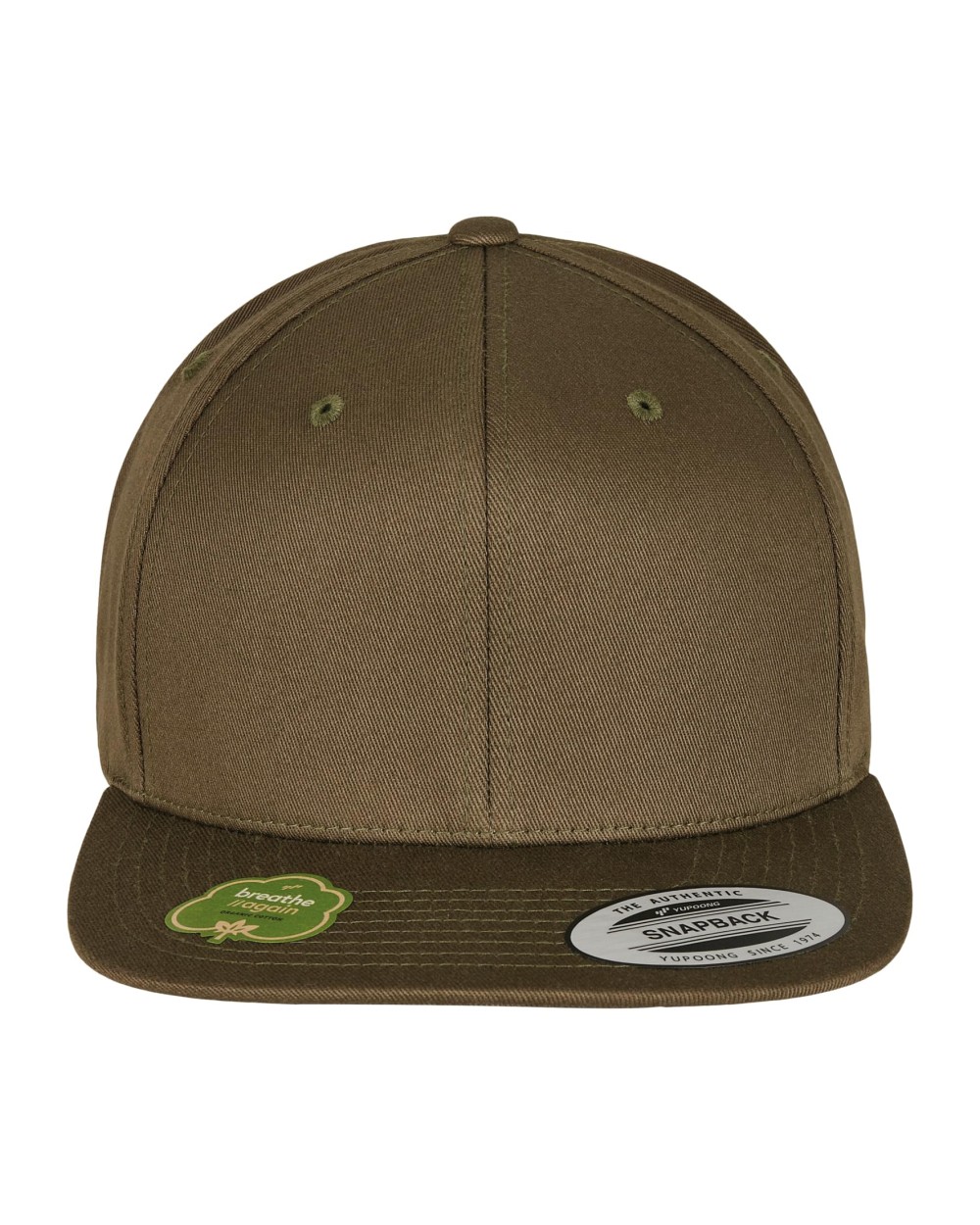Petjes FLEXFIT Snapbackpet van biologisch katoen voor bedrukking &amp; borduring