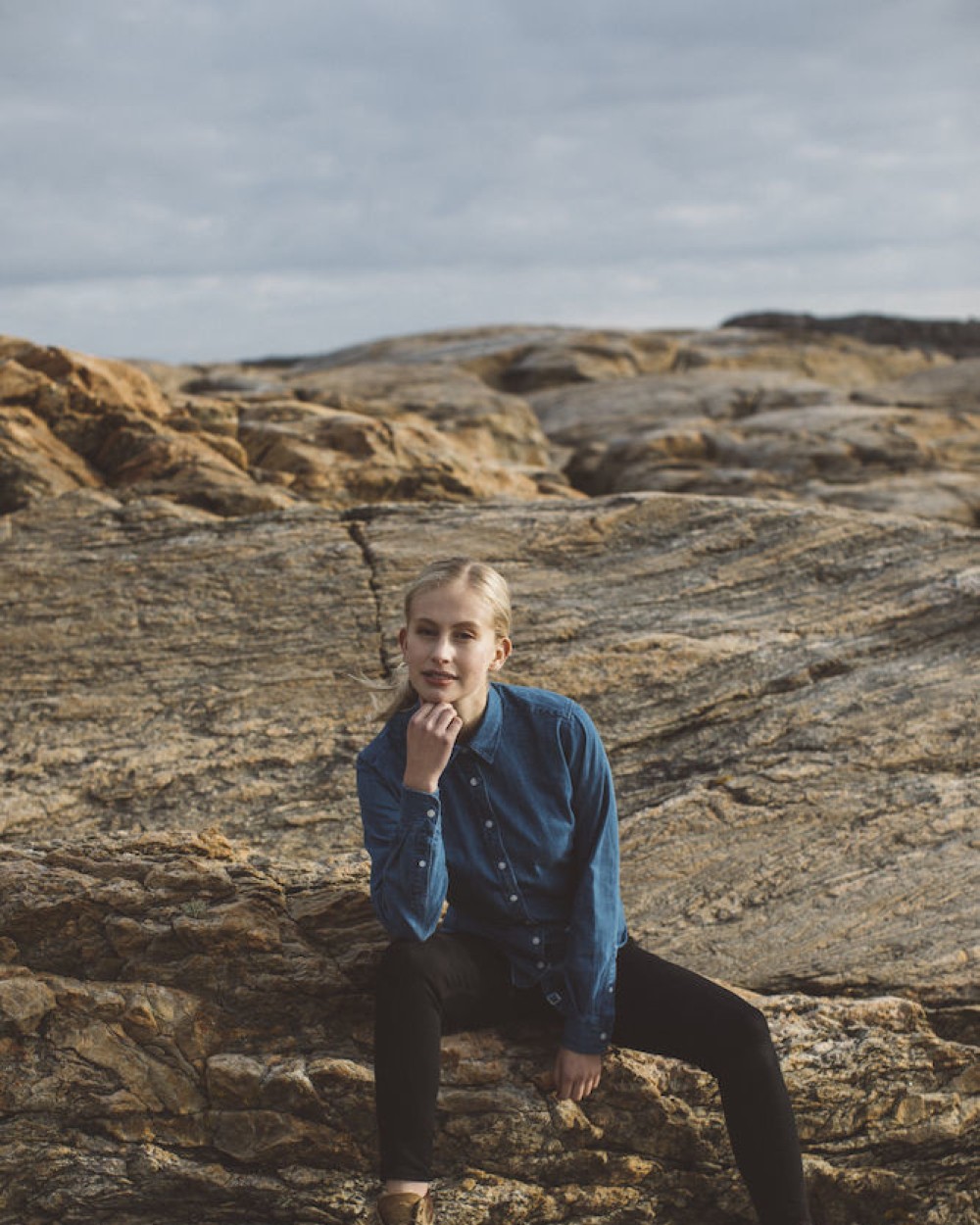 Hemden COTTOVER DENIM SHIRT LADY - GOTS GECERTIFICEERD voor bedrukking &amp; borduring