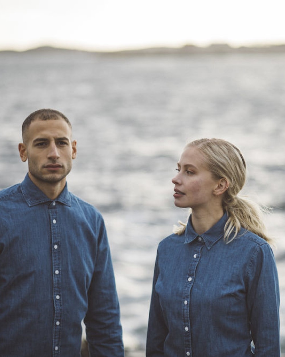 Hemden COTTOVER DENIM SHIRT LADY - GOTS GECERTIFICEERD voor bedrukking &amp; borduring