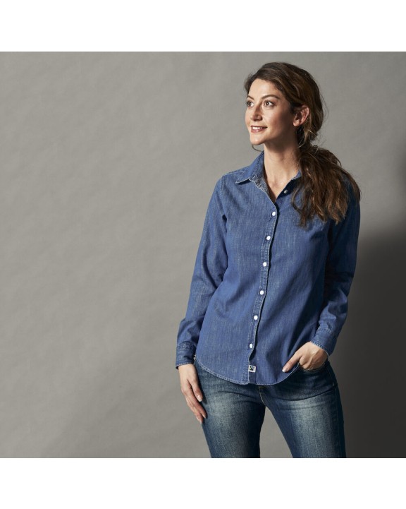 Chemises personnalisable COTTOVER CHEMISE DENIM FEMME - CERTIFIÉ GOTS