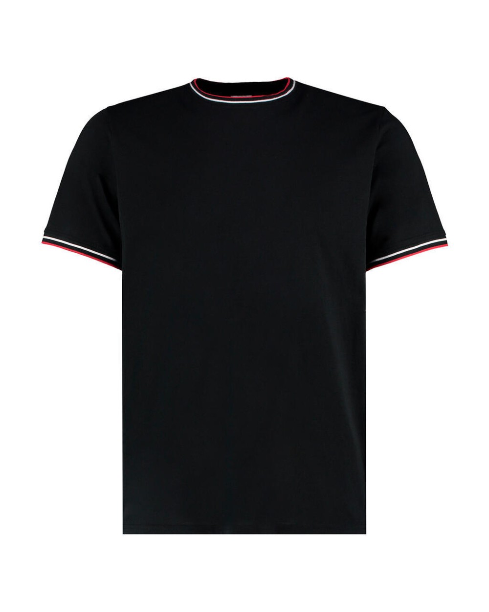 KUSTOM KIT Fashion Fit Tipped Tee T-Shirts personalisierbar